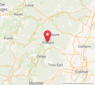 Map of Fréland, Grand Est