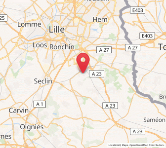 Map of Fretin, Hauts-de-France