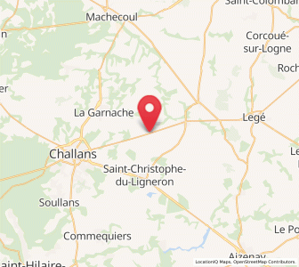 Map of Froidfond, Pays de la Loire