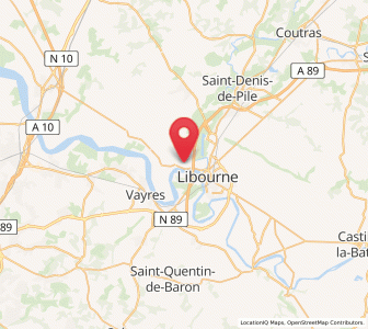 Map of Fronsac, Nouvelle-Aquitaine