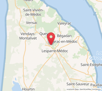 Map of Gaillan-en-Médoc, Nouvelle-Aquitaine