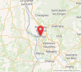 Map of Garchizy, Bourgogne-Franche-Comté
