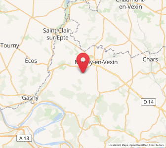 Map of Genainville, Île-de-France