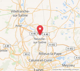 Map of Genay, Auvergne-Rhône-Alpes