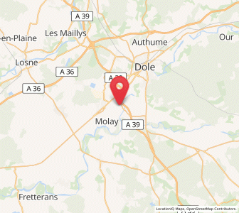 Map of Gevry, Bourgogne-Franche-Comté