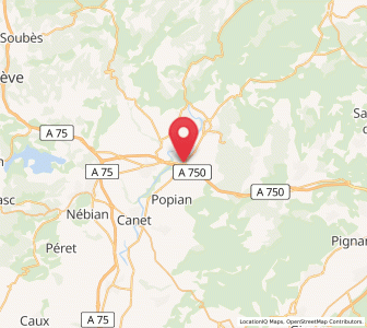 Map of Gignac, Occitanie