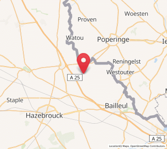 Map of Godewaersvelde, Hauts-de-France