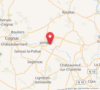 Map of Gondeville, Nouvelle-Aquitaine