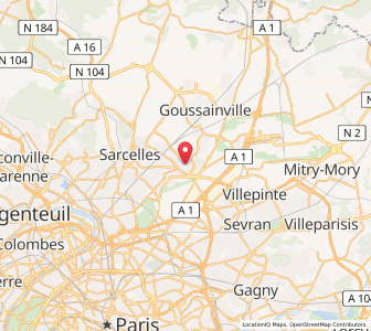 Map of Gonesse, Île-de-France