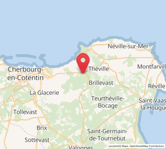 Map of Gonneville, Normandy