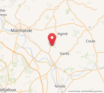 Map of Gontaud-de-Nogaret, Nouvelle-Aquitaine