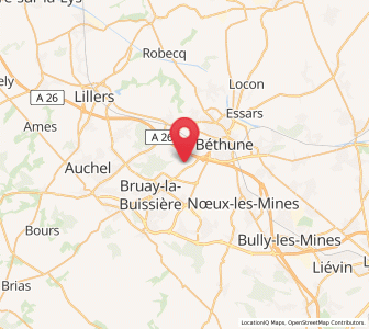 Map of Gosnay, Hauts-de-France