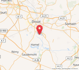 Map of Gœulzin, Hauts-de-France