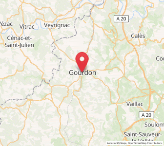Map of Gourdon, Occitanie