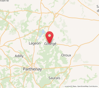 Map of Gourgé, Nouvelle-Aquitaine