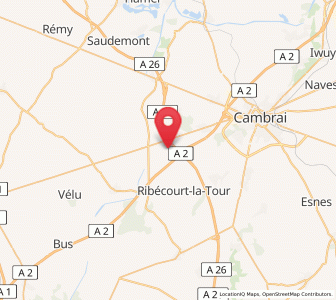 Map of Graincourt-lès-Havrincourt, Hauts-de-France