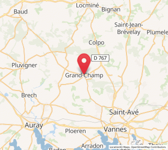 Map of Grand-Champ, Brittany
