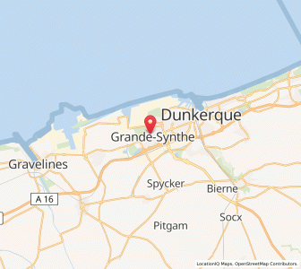 Map of Grande-Synthe, Hauts-de-France