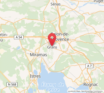 Map of Grans, Provence-Alpes-Côte d'Azur