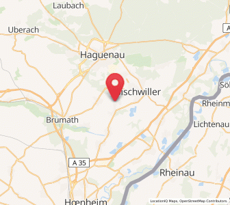 Map of Gries, Grand Est