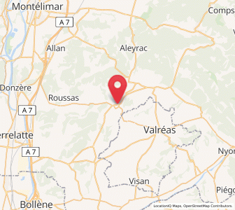 Map of Grignan, Auvergne-Rhône-Alpes
