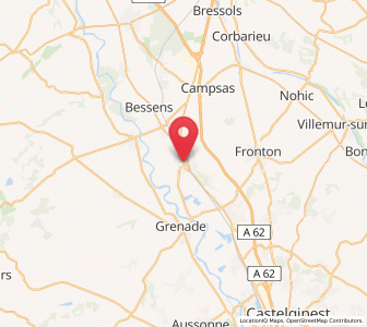Map of Grisolles, Occitanie