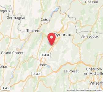 Map of Groissiat, Auvergne-Rhône-Alpes
