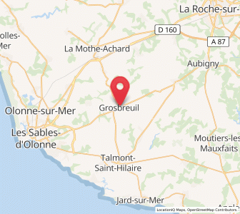 Map of Grosbreuil, Pays de la Loire