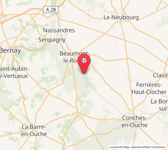 Map of Grosley-sur-Risle, Normandy