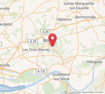 Map of Gruchet-le-Valasse, Normandy