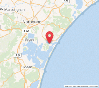 Map of Gruissan, Occitanie