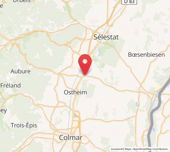 Map of Guémar, Grand Est