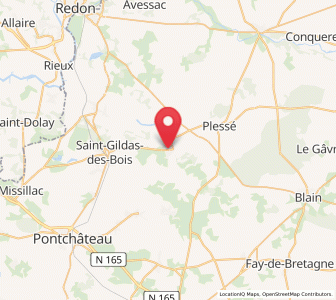 Map of Guenrouet, Pays de la Loire