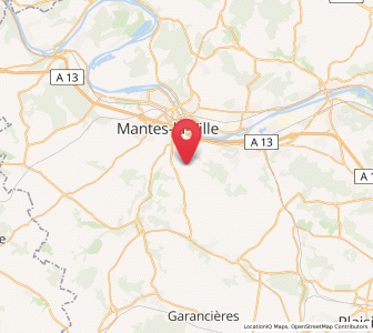 Map of Guerville, Île-de-France