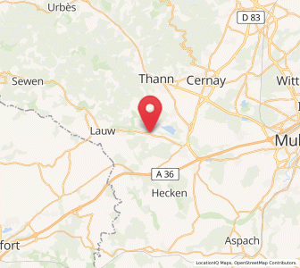 Map of Guewenheim, Grand Est