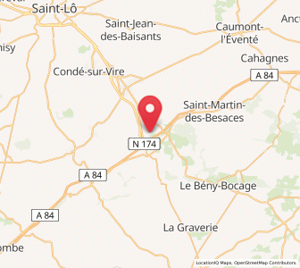 Map of Guilberville, Normandy