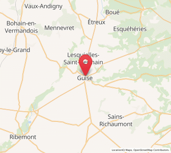 Map of Guise, Hauts-de-France