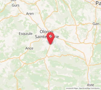 Map of Gurmençon, Nouvelle-Aquitaine