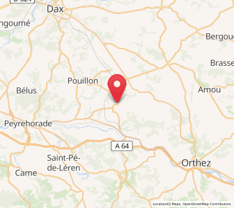 Map of Habas, Nouvelle-Aquitaine