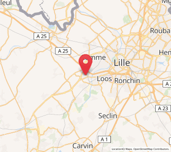 Map of Hallennes-lez-Haubourdin, Hauts-de-France