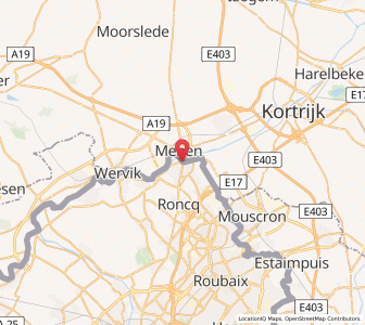 Map of Halluin, Hauts-de-France