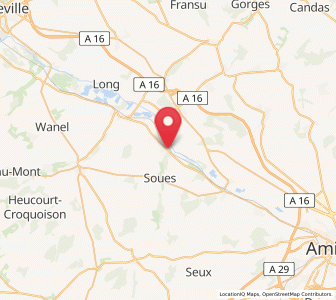 Map of Hangest-sur-Somme, Hauts-de-France