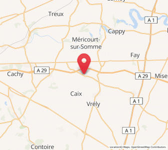 Map of Harbonnières, Hauts-de-France