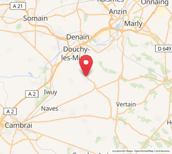 Map of Haspres, Hauts-de-France