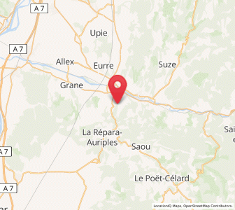 Map of Divajeu, Auvergne-Rhône-Alpes