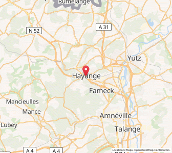 Map of Hayange, Grand Est
