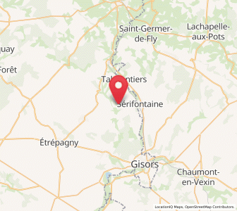 Map of Hébécourt, Normandy