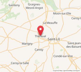 Map of Hébécrevon, Normandy