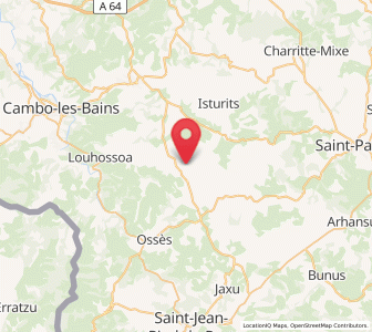Map of Helette, Nouvelle-Aquitaine