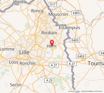 Map of Hem, Hauts-de-France